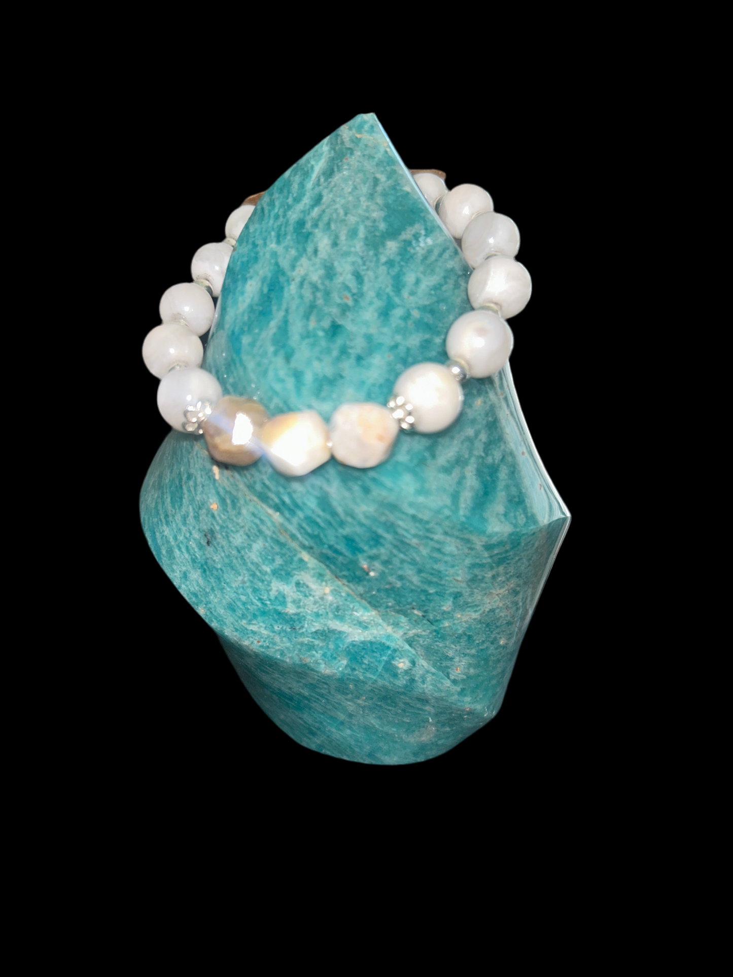 Women’s white crazy lace bracelet