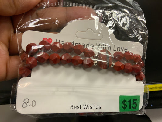Women’s red jasper bracelet