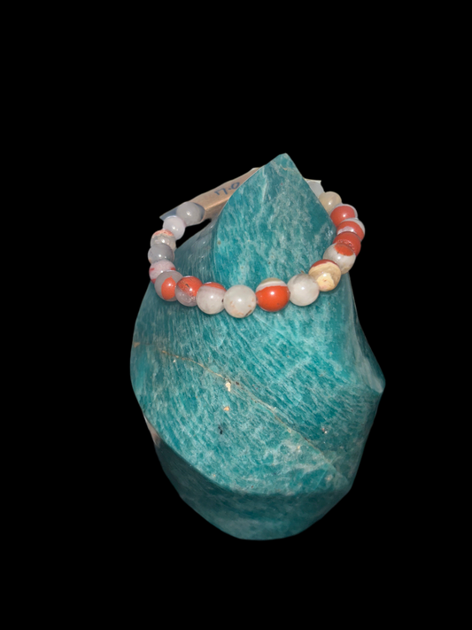 Women’s flower jasper bracelet