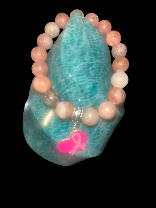 Women’s pink cherry blossom bracelet (breast cancer awareness collection)