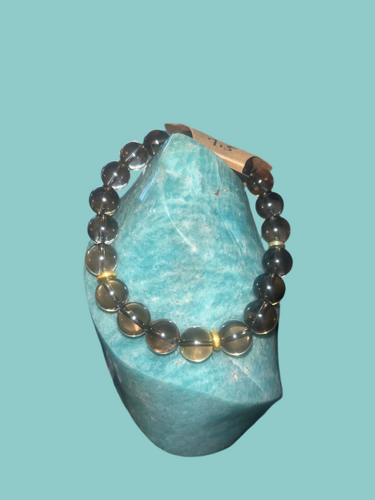 Men’s smoky quartz bracelet